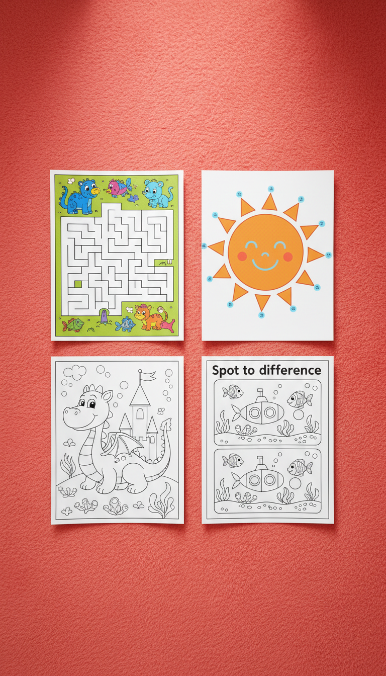 Educational Activity Posters for Kids